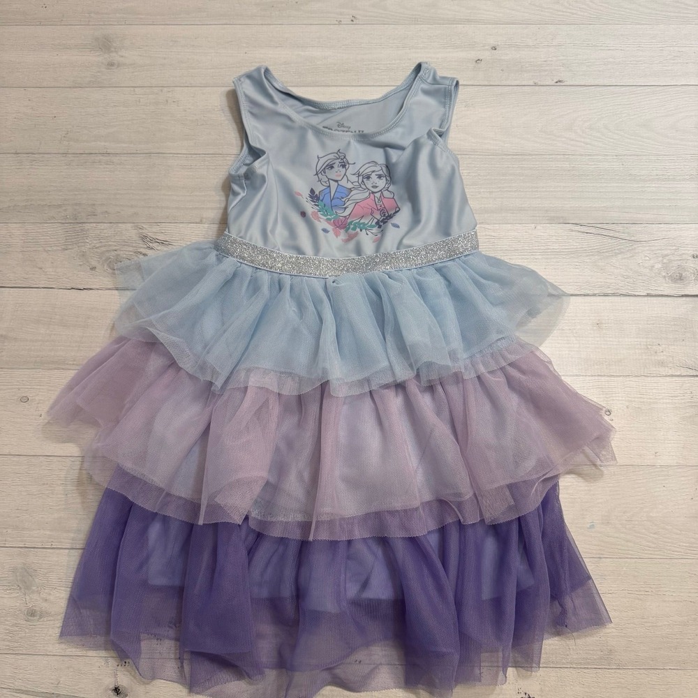 Disney Frozen 2 girls layered tulle Ana and Elsa dress 5T